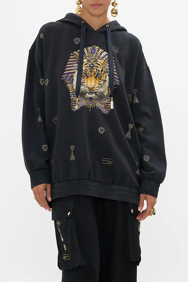 SILK BAND OVERSIZED HOODIE WITH POCKETS MY FAIR PHARAOH My Fair Pharaoh Womens Camilla Knitwear