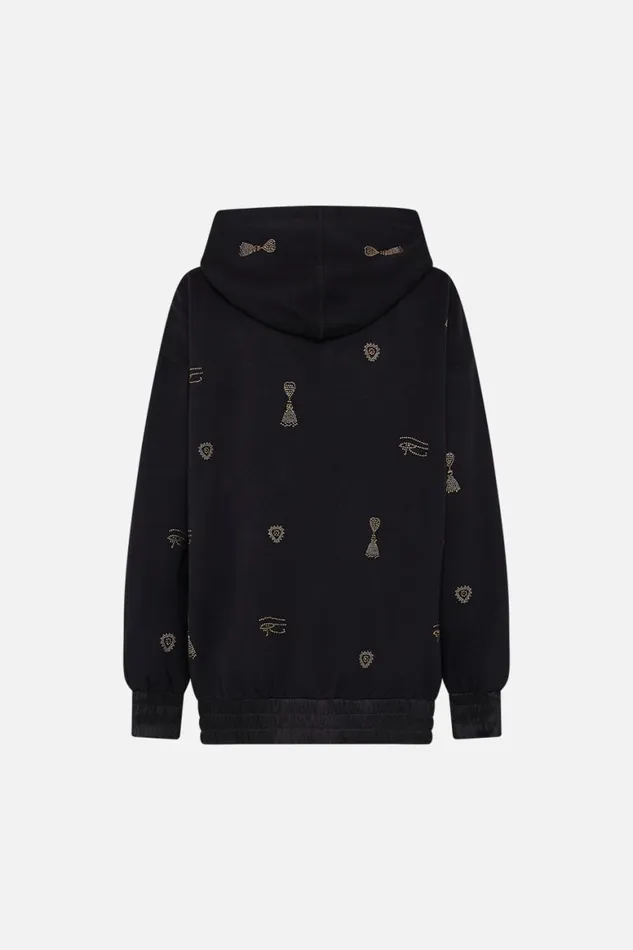 SILK BAND OVERSIZED HOODIE WITH POCKETS MY FAIR PHARAOH My Fair Pharaoh Womens Camilla Knitwear