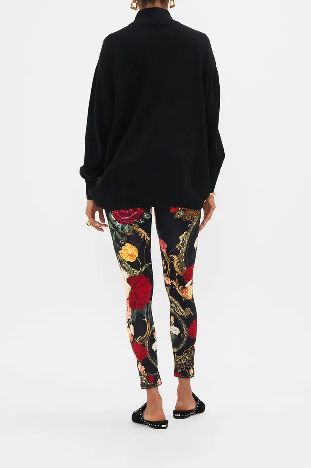 SILK FRONT TURTLE NECK KNIT MAGIC IN THE MANUSCRIPTS Magic In The Manuscripts Womens Camilla Knitwear