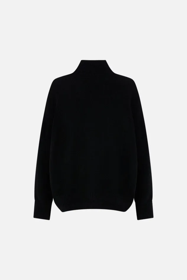 SILK FRONT TURTLE NECK KNIT MAGIC IN THE MANUSCRIPTS Magic In The Manuscripts Womens Camilla Knitwear
