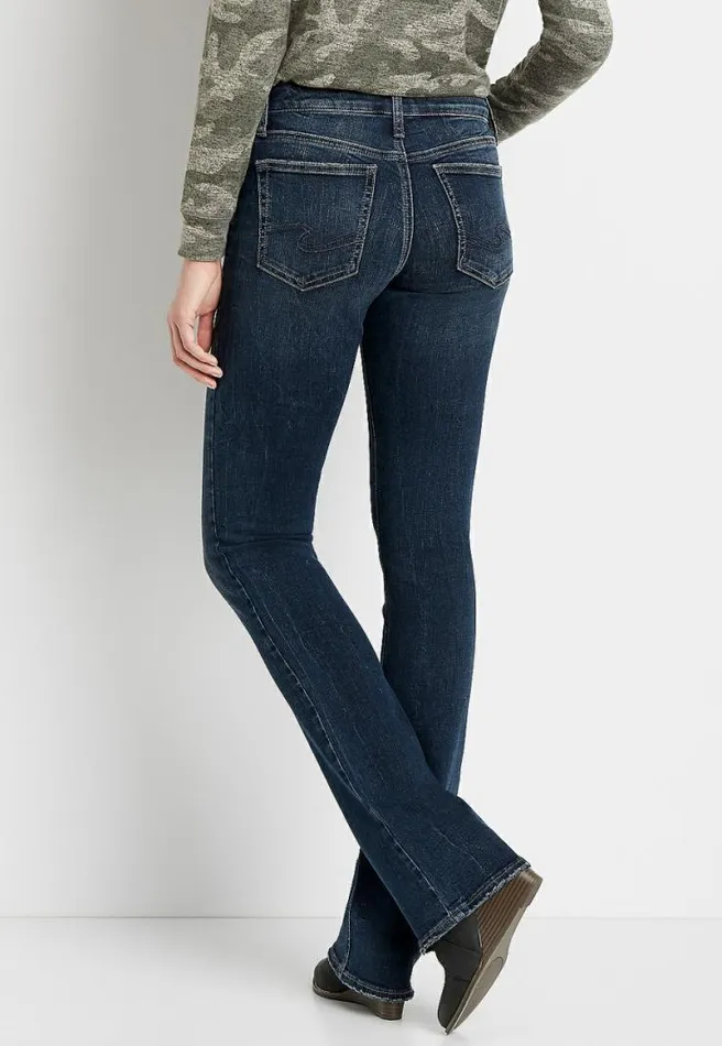 Silver Jeans Co Avery High Rise Dark Wash Slim Boot Jean Women Maurices Jeans