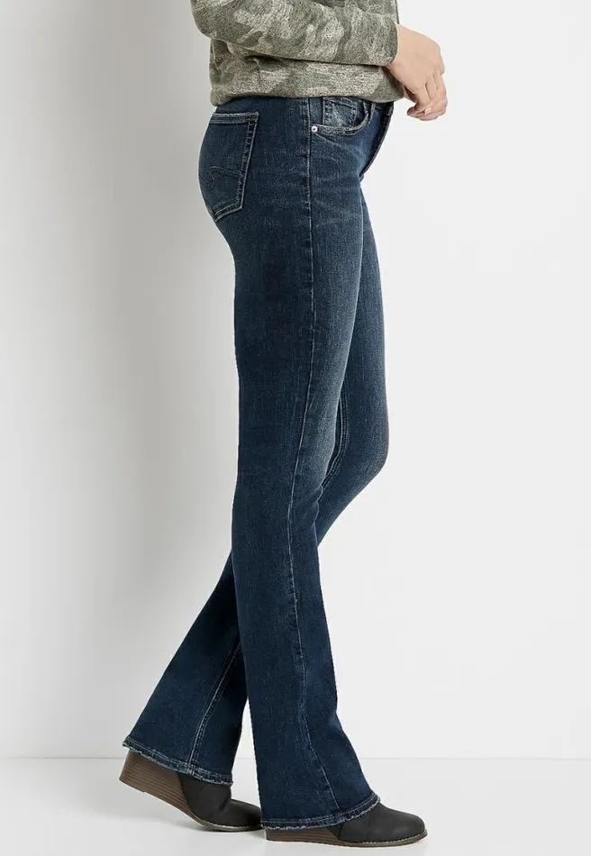 Silver Jeans Co Avery High Rise Dark Wash Slim Boot Jean Women Maurices Jeans