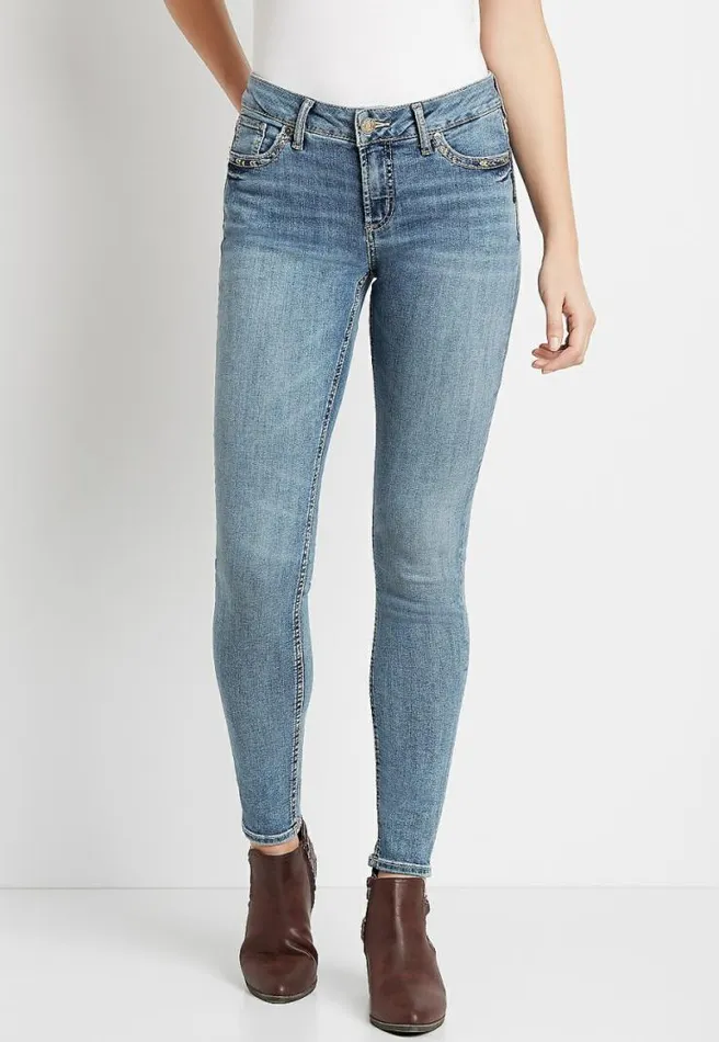 Silver Jeans Co Elyse Medium Wash Skinny Jean Women Maurices Jeans