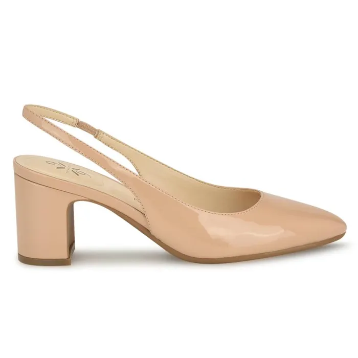 Sinead 92159 Block Heel Slingbacks Natural Women Nine West Heels