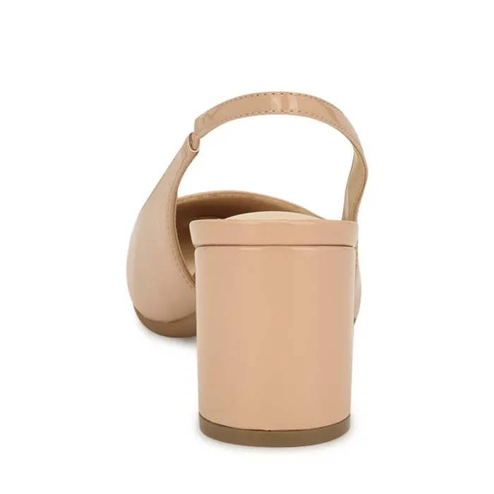 Sinead 92159 Block Heel Slingbacks Natural Women Nine West Heels Sinead 92159 Block Heel Slingbacks Natural Women Nine West Heels