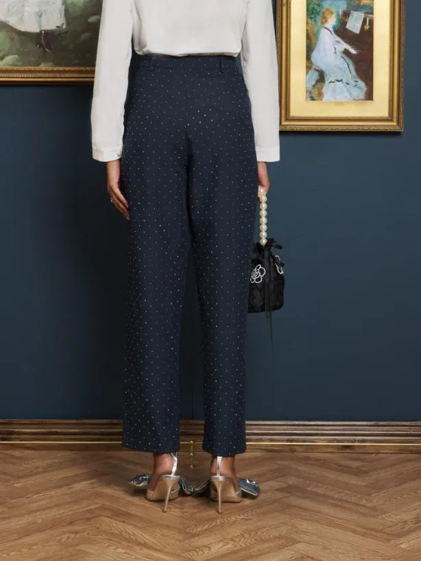 Sister Jane Bottoms Womenswear Starry Night Trousers Midnight Blue