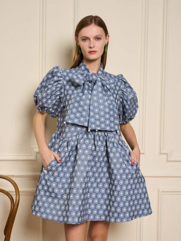Sister Jane Dresses Womenswear Daisy Denim Mini Dress Captain Blue