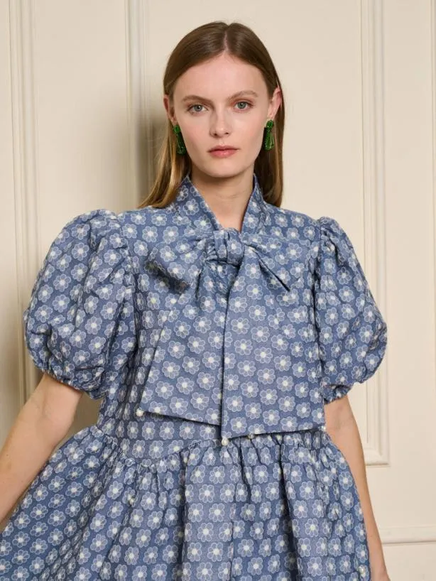 Sister Jane Dresses Womenswear Daisy Denim Mini Dress Captain Blue