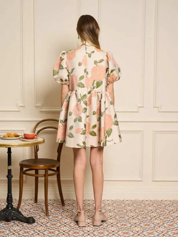 Sister Jane Dresses Womenswear Pomme Bouquet Bow Dress Ivory Cream