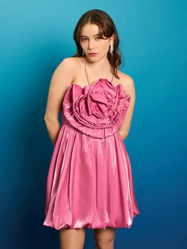 Sister Jane Dresses Womenswear Sea Peony Mini Dress Blush Pink