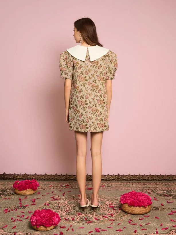 Sister Jane Dresses Womenswear Sunstone Tapestry Mini Dress Tan