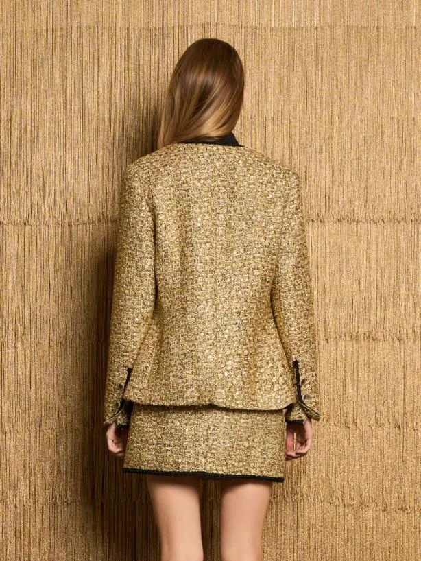 Sister Jane Jackets Womenswear DREAM Diva Tweed Jacket Antique Gold