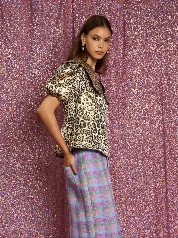 Sister Jane Tops Womenswear Fame Leopard Top Leo Gold