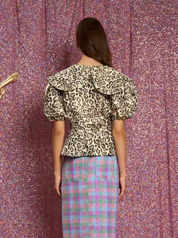 Sister Jane Tops Womenswear Fame Leopard Top Leo Gold
