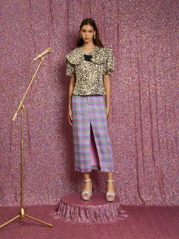 Sister Jane Tops Womenswear Fame Leopard Top Leo Gold