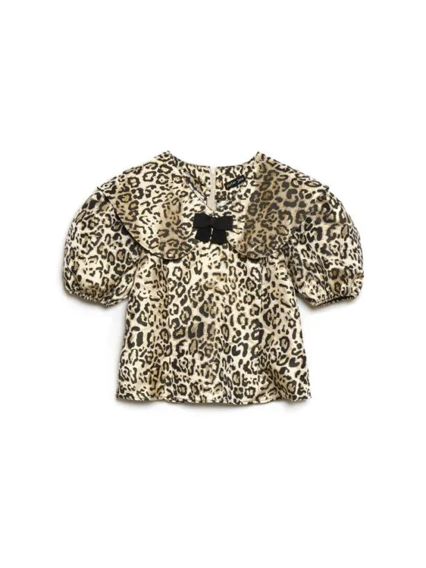 Sister Jane Tops Womenswear Fame Leopard Top Leo Gold