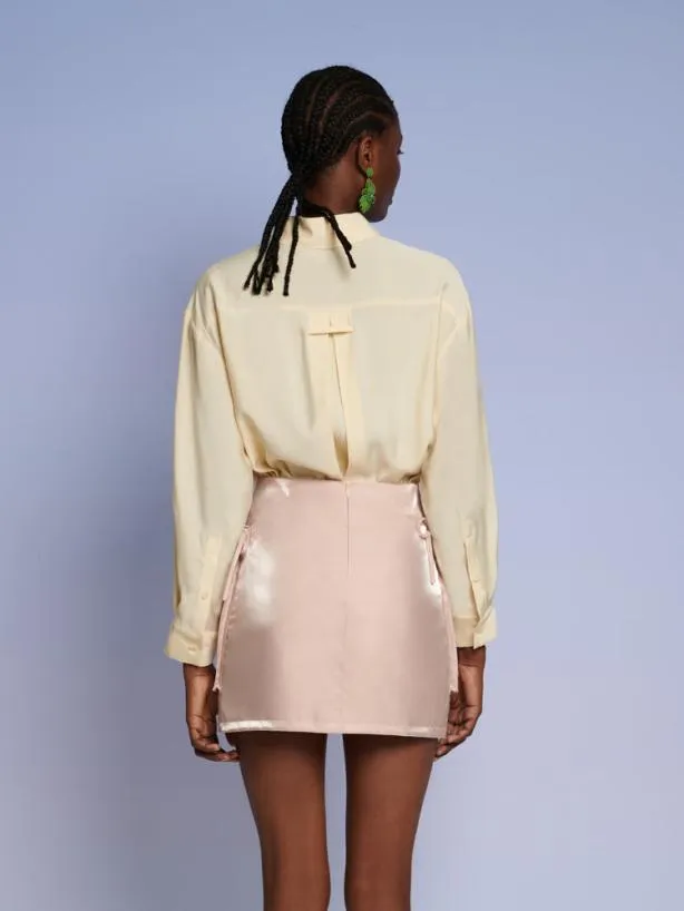 Sister Jane Tops Womenswear Ghospell Reina Double Pocket Shirt Pastel Yellow