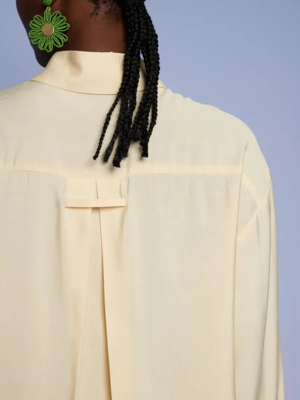 Sister Jane Tops Womenswear Ghospell Reina Double Pocket Shirt Pastel Yellow