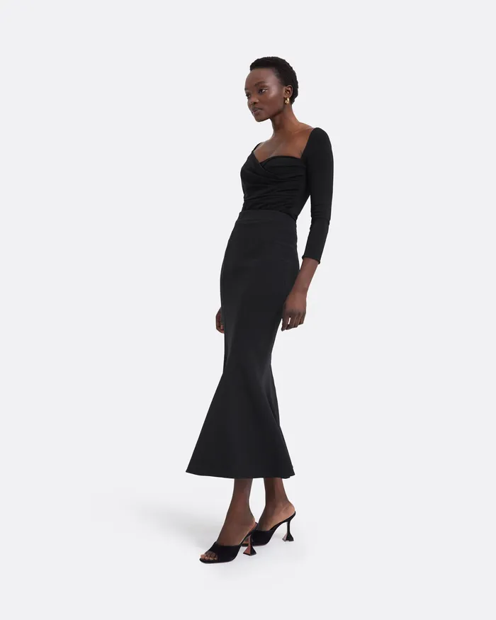 Skirts Safiyaa Women Sol Black Skirt Black