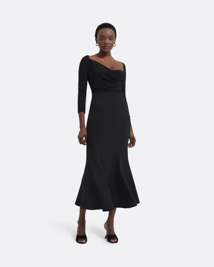 Skirts Safiyaa Women Sol Black Skirt Black