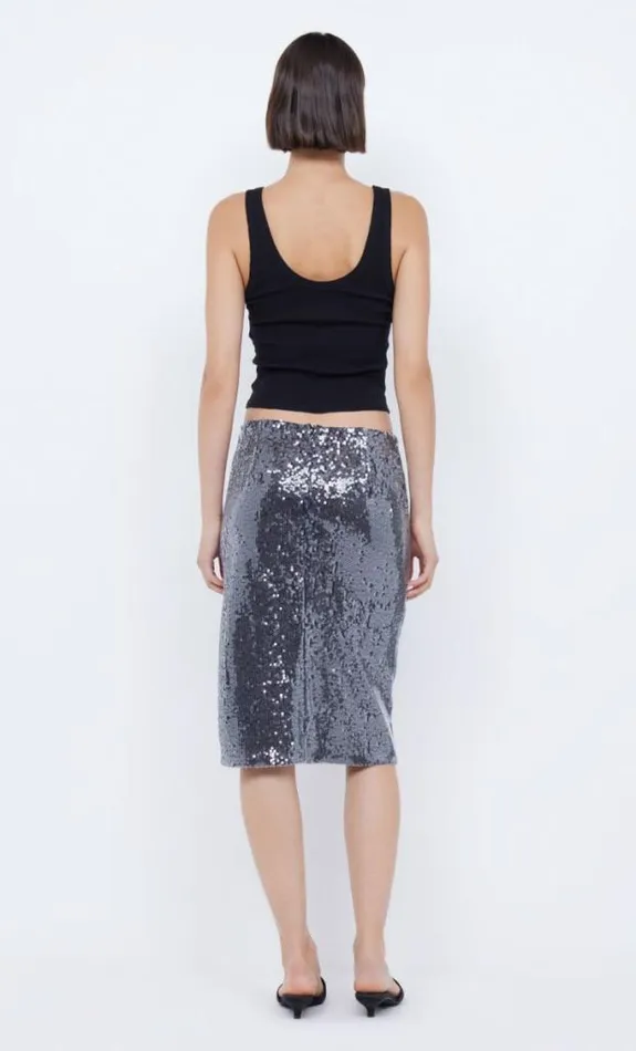 Skirts Shop Bec Bridge Venus Sequin Midi Skirt Black