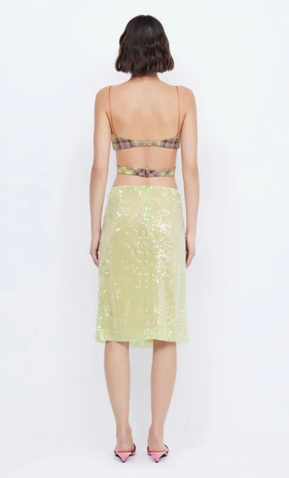 Skirts Shop Bec Bridge Venus Sequin Midi Skirt Citrus