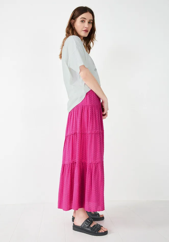 Skirts Women Hush Branwen Pintucked Maxi Skirt Fuchsia