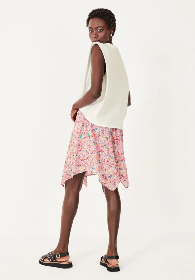 Skirts Women Hush Handkerchief Hem Mini Skirt Watercolour Paisley