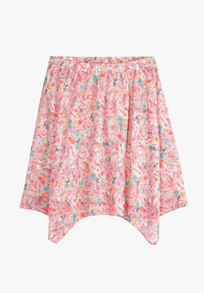 Skirts Women Hush Handkerchief Hem Mini Skirt Watercolour Paisley