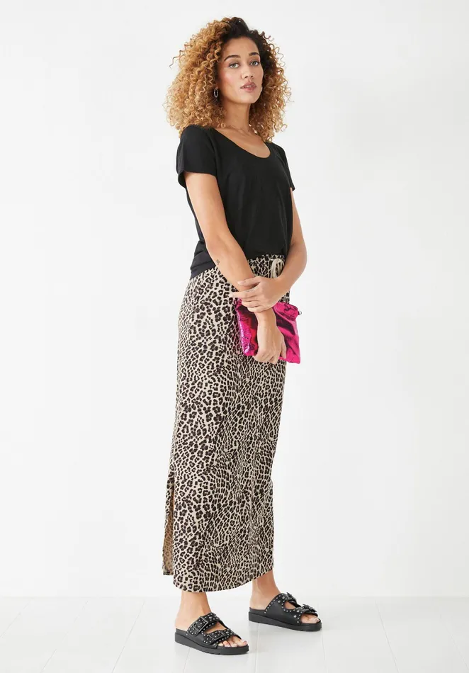 Skirts Women Hush Jorja Jersey Maxi Skirt True Leopard