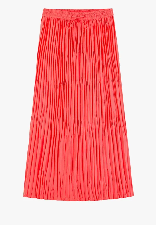 Skirts Women Hush Rose Crinkle Pleated Skirt Coralpink