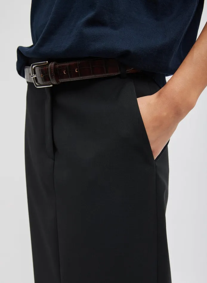 Skirts Women Tibi Tropical Wool Maxi Trouser Skirt