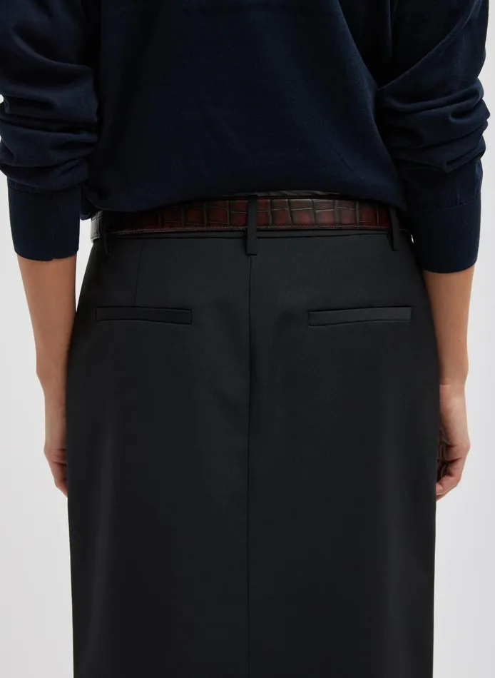 Skirts Women Tibi Tropical Wool Maxi Trouser Skirt