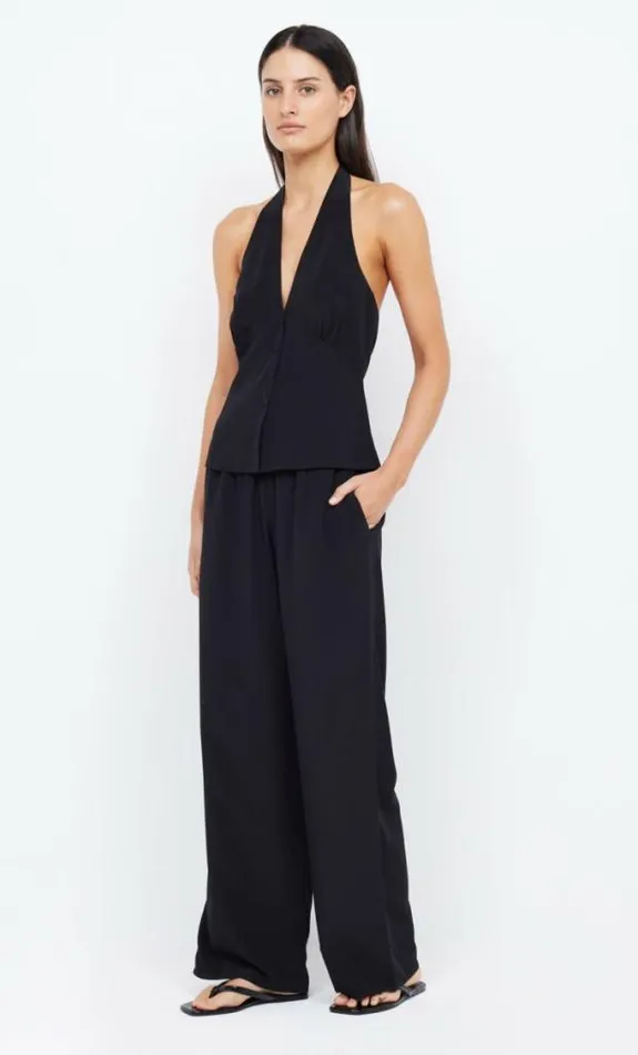 Sleeveless Shop Bec Bridge Archer Halter Top Black