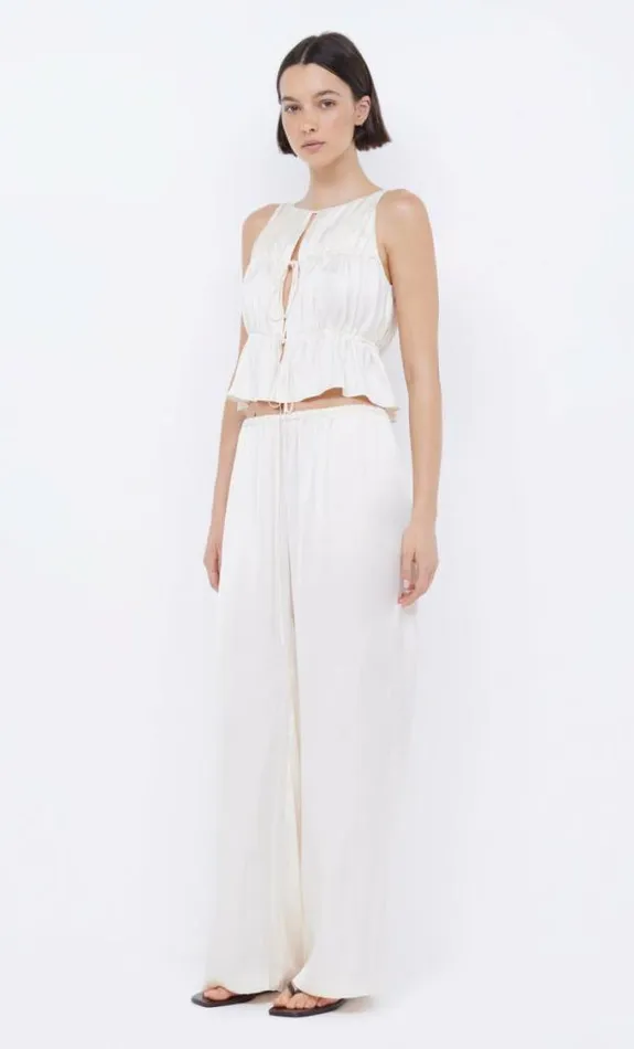 Sleeveless Shop Bec Bridge Delphi Gathered Top Ivory