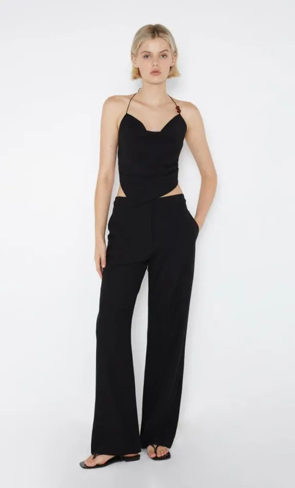 Sleeveless Shop Bec Bridge Desiree Halter Top Black