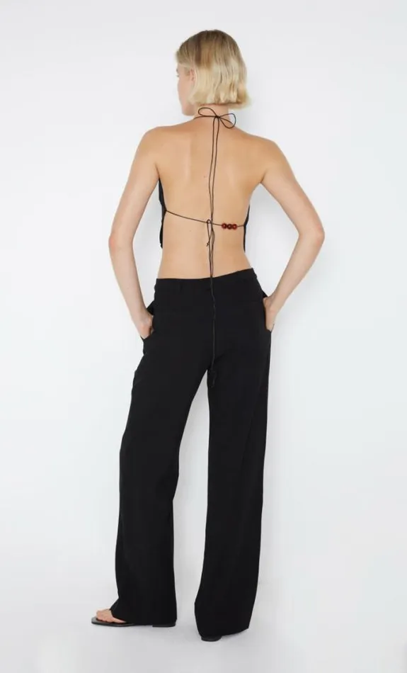 Sleeveless Shop Bec Bridge Desiree Halter Top Black