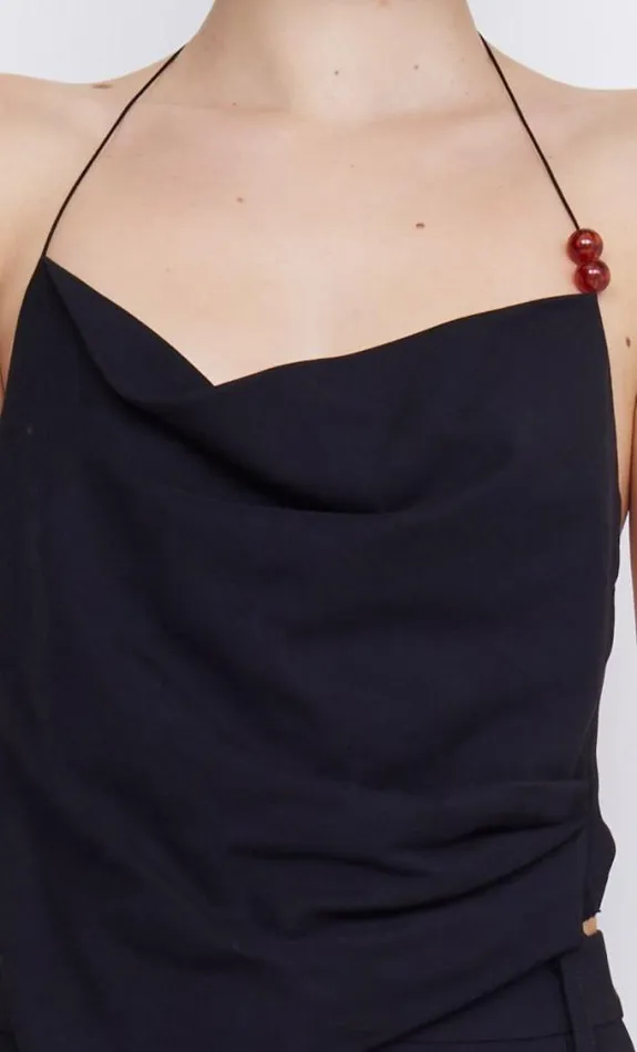 Sleeveless Shop Bec Bridge Desiree Halter Top Black
