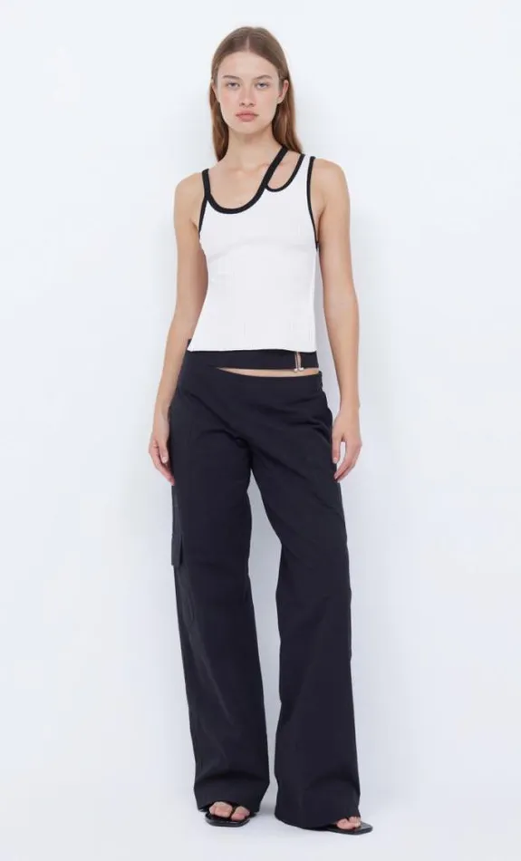 Sleeveless Shop Bec Bridge Hari Backless Top Ivoryblack