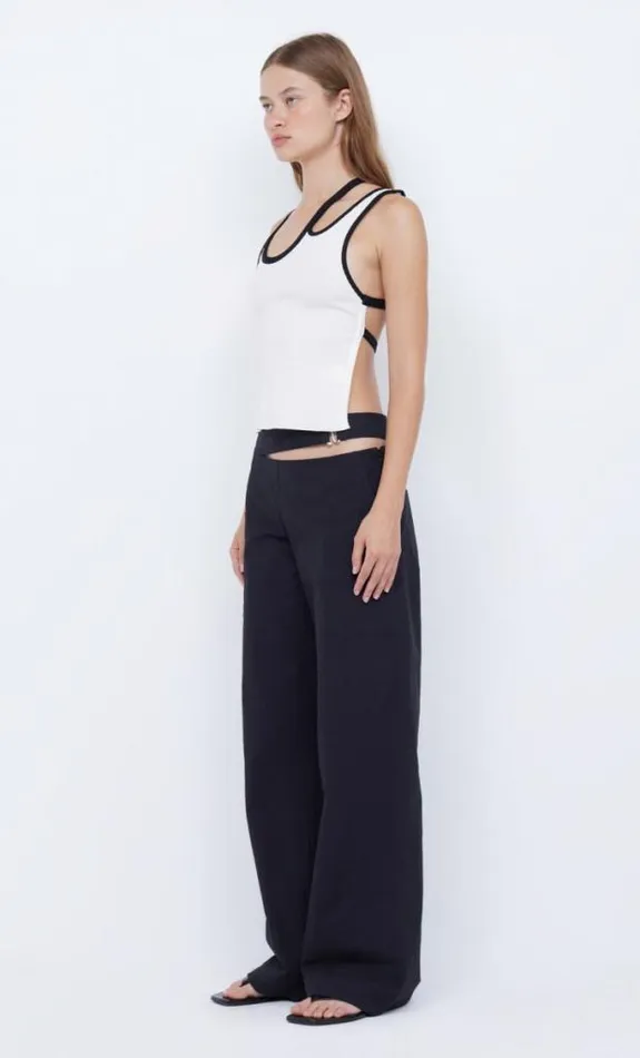 Sleeveless Shop Bec Bridge Hari Backless Top Ivoryblack