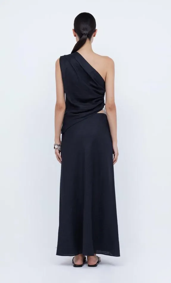 Sleeveless Shop Bec Bridge Lara Asym Top Black