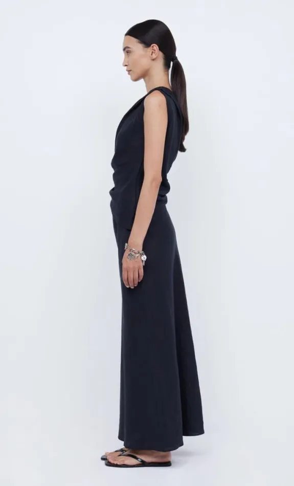 Sleeveless Shop Bec Bridge Lara Asym Top Black