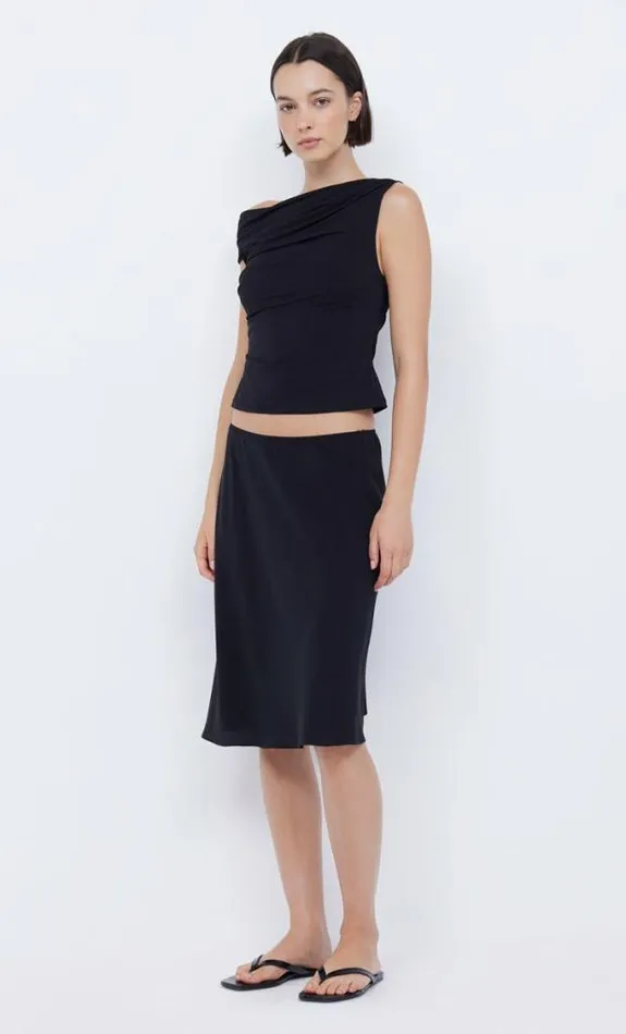 Sleeveless Shop Bec Bridge Serene Top Black