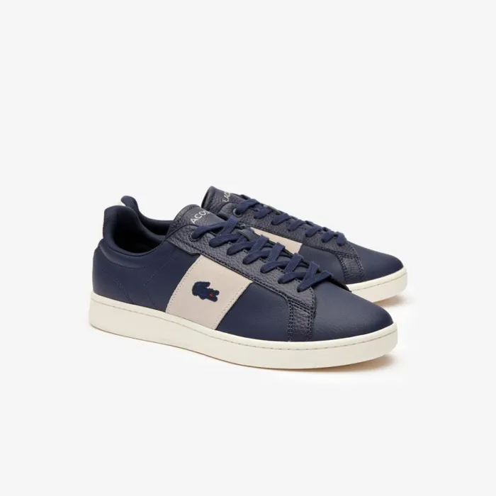 Sneakers Men Lacoste Men039s Carnaby Pro CGR Bar Smooth Leather Sneakers Nvyoff Wht J18