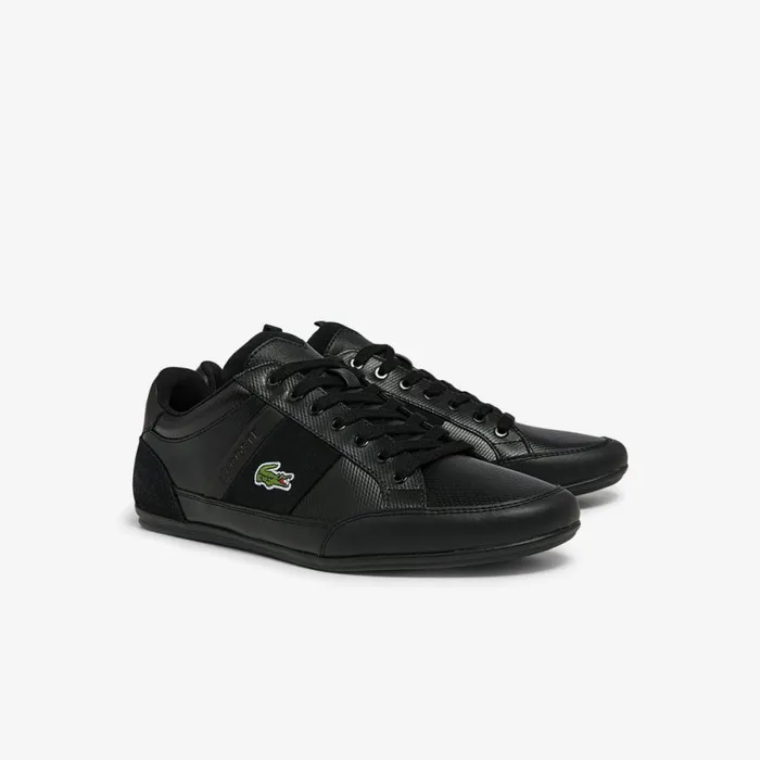 Sneakers Men Lacoste Men039s Chaymon BL Leather Tonal Sneakers Blkblk 02h