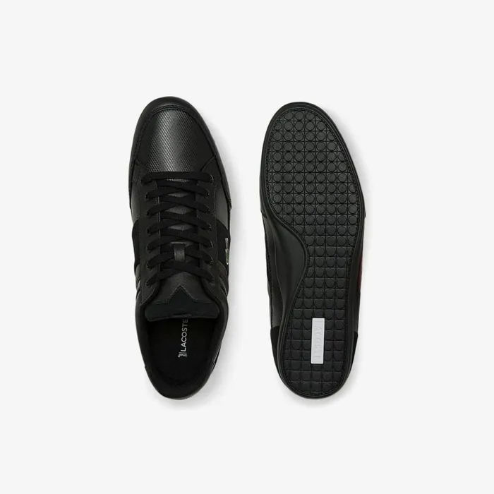 Sneakers Men Lacoste Men039s Chaymon BL Leather Tonal Sneakers Blkblk 02h