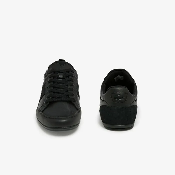 Sneakers Men Lacoste Men039s Chaymon BL Leather Tonal Sneakers Blkblk 02h