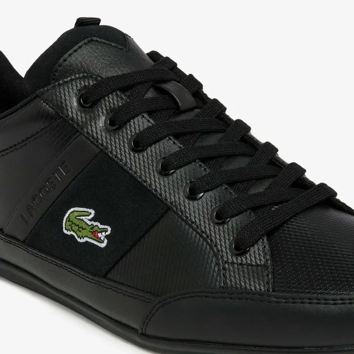 Sneakers Men Lacoste Men039s Chaymon BL Leather Tonal Sneakers Blkblk 02h