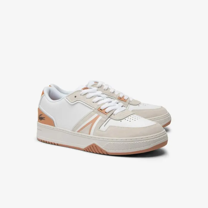 Sneakers Men Lacoste Men039s L001 SportInspired Leather Sneakers Whtlt Brw 2j8