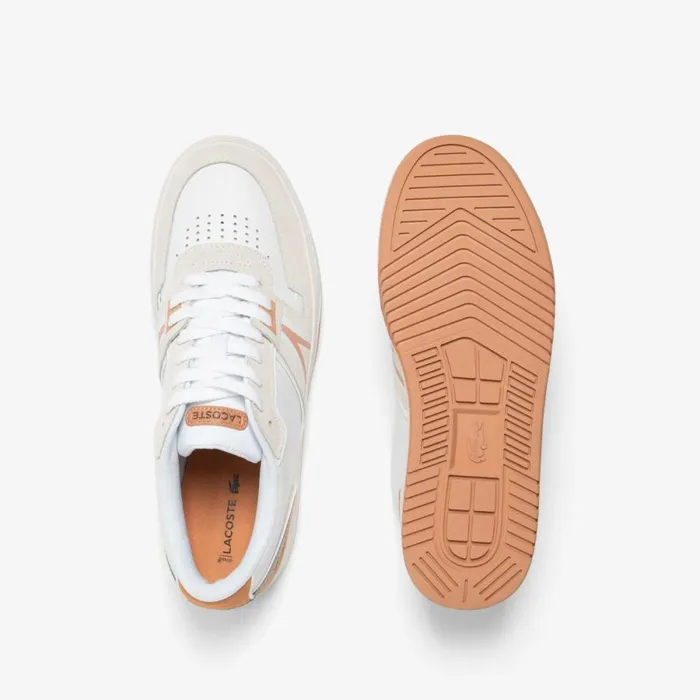Sneakers Men Lacoste Men039s L001 SportInspired Leather Sneakers Whtlt Brw 2j8